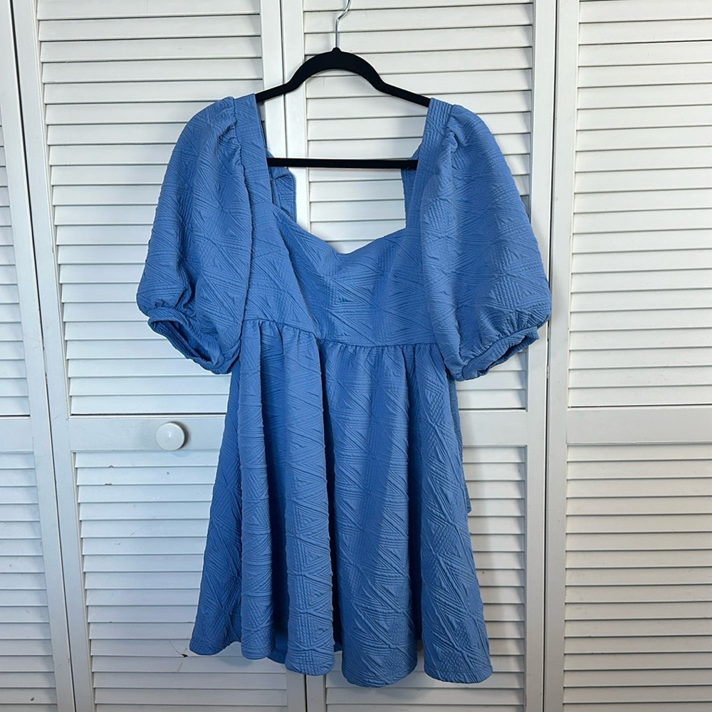 NWT FREE PEOPLE VIOLET MINI DRESS LIGHT BLUE S